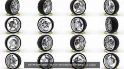 ORTAS CAR WHEEL RIM 127-128 GAME READY WHEEL 3D Model Collection