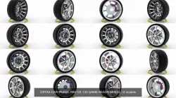 ORTAS CAR WHEEL RIM 131-132 GAME READY WHEEL 3D Model Collection
