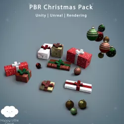 PBR Christmas Pack 3D Model Collection