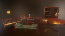 PBR Furniture pack Low-poly  3D model