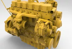 Perkins 1106D diesel engine 3D CAD model 3D model
