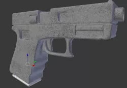 Pistol Low Poly Low-poly  3D model