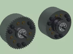Planetary gear differential 3D model