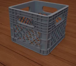 plastic crate 3D model