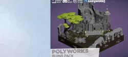 PolyWorks Ruins Pack Low-poly  3D model