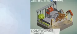 PolyWorks Town Pack Low-poly  3D model