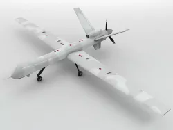  Predator B UAV Unmanned Aircraft Low-poly  3D model