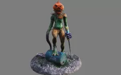 Pumpkin Monster - Halloween 3D model