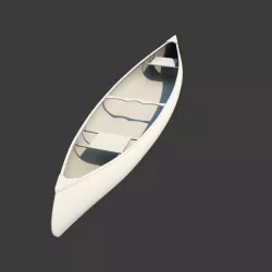 RedWood Canoe Boat 3D model