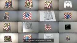 Road Barriers - Simple Version 3D Model Collection