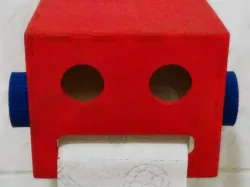 Robot Head Toilet Paper Holder - CNC Router Version