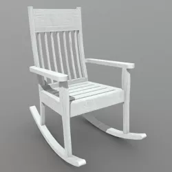 Rocking Chair 1 Low-poly  3D model