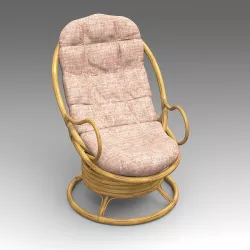 Rotang Armchair 16 3D model