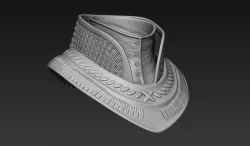 Samurai Neck Armor 3D model
