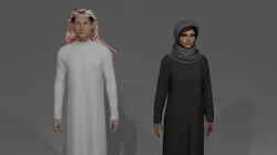 SAUDI ARABIA TRADITIONAL CLOTHING STYLE  3D model