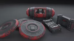 Sci-Fi Explosives 3D Model Collection