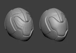 sci fi helmet lowpoly obj Low-poly  3D model