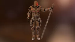Sci-Fi Medieval Armor Low-poly  3D model
