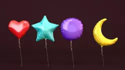 Shaped Foil Balloons 3D model