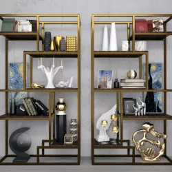 Shelf with decor 3D model