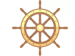 Ship Wheel 3D model