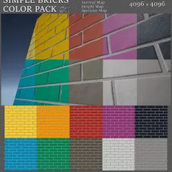 simple bricks color pack -1 Texture