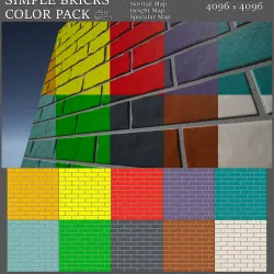 simple bricks color pack -2 Texture