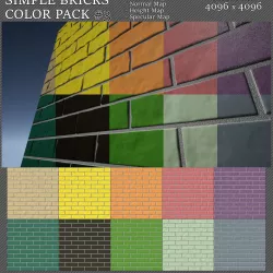 simple bricks color pack -3 Texture
