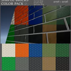 simple bricks color pack -5 Texture
