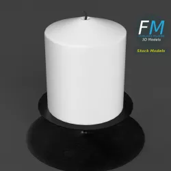 Small Candle 3D model