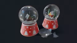 Snow Globe Low-poly  3D model