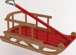 Snow Sled 3D model