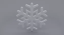 snowflake 3D model