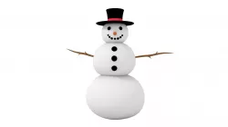 Snowman Rigged 3D model