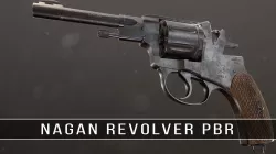 Soviet Russian Revolver Nagant PBR Low-poly  3D model