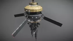 Space Force 1 Orbital Station Low-poly  3D model