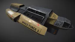 Space Force 1 Transport Low-poly  3D model