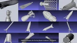 Space-X Related 3D-Printing Model Collection 