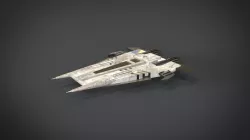 Spaceship Star trek Low-poly  3D model