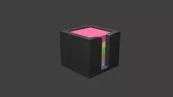 Sticky Notes Set Low-poly  3D model