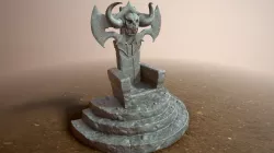 Stone Throne 3D model