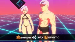 Stylized Characters Pack Low-poly  3D model