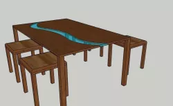 Table  3D model
