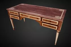 Table Old Low-poly  3D model