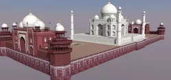 Taj Mahal 3D model