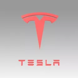Tesla logo  3D model
