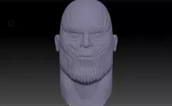 Thanos High Poly Head 3D model