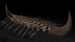 The Kvalsund vikings Ship Low-poly  3D model