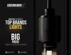 Top Brand Lights Models - BIG PACK 3D model