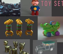 Toys collection 3D model